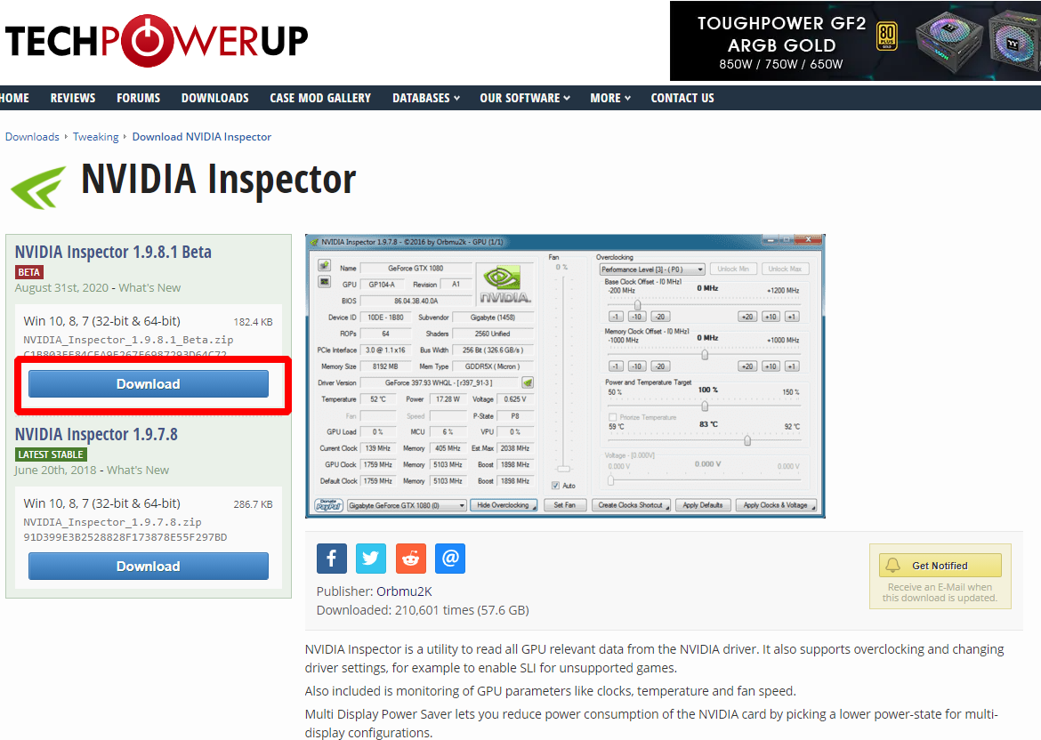 instal the new for android NVIDIA Inspector